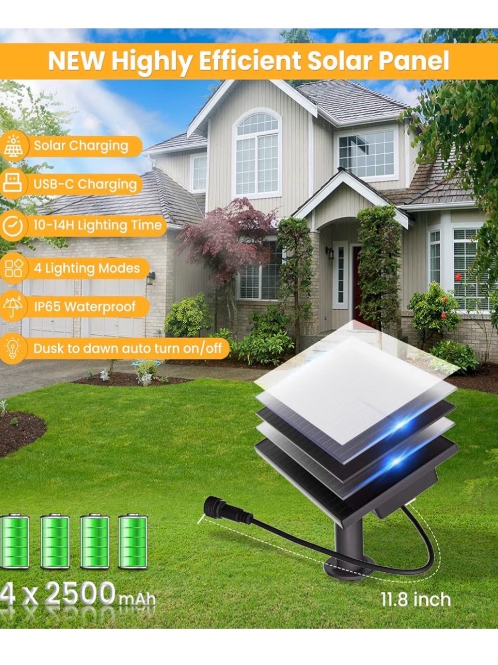 Outdoor Waterproof/Shatterproof Solar String Lights - Picture 9 of 10